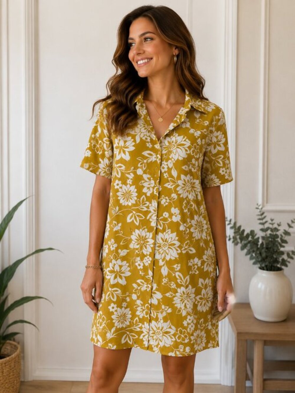 Vintage 1960s/1970s Lady Bayard Floral Button Dress Size 11-12 EUC #5128